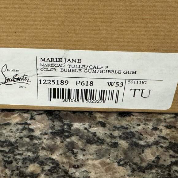 Christian Louboutin Marie Jane Ruffle Tulle Bucket Bubble Gum Pink VWG 341576 - Picture 2 of 9